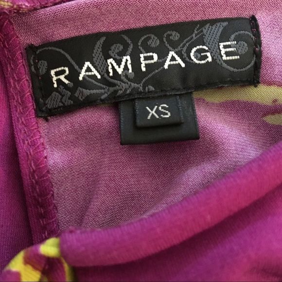 Rampage Tie Dye Pink Dress Ruffle Top Abstract Psychedelic Artsy - Picture 6 of 9